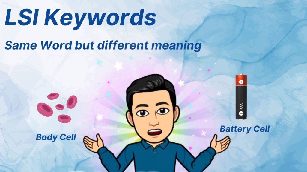 LSI keywords for SEO on the website