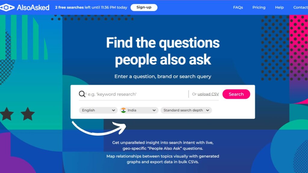 alsoasked seo on the website
